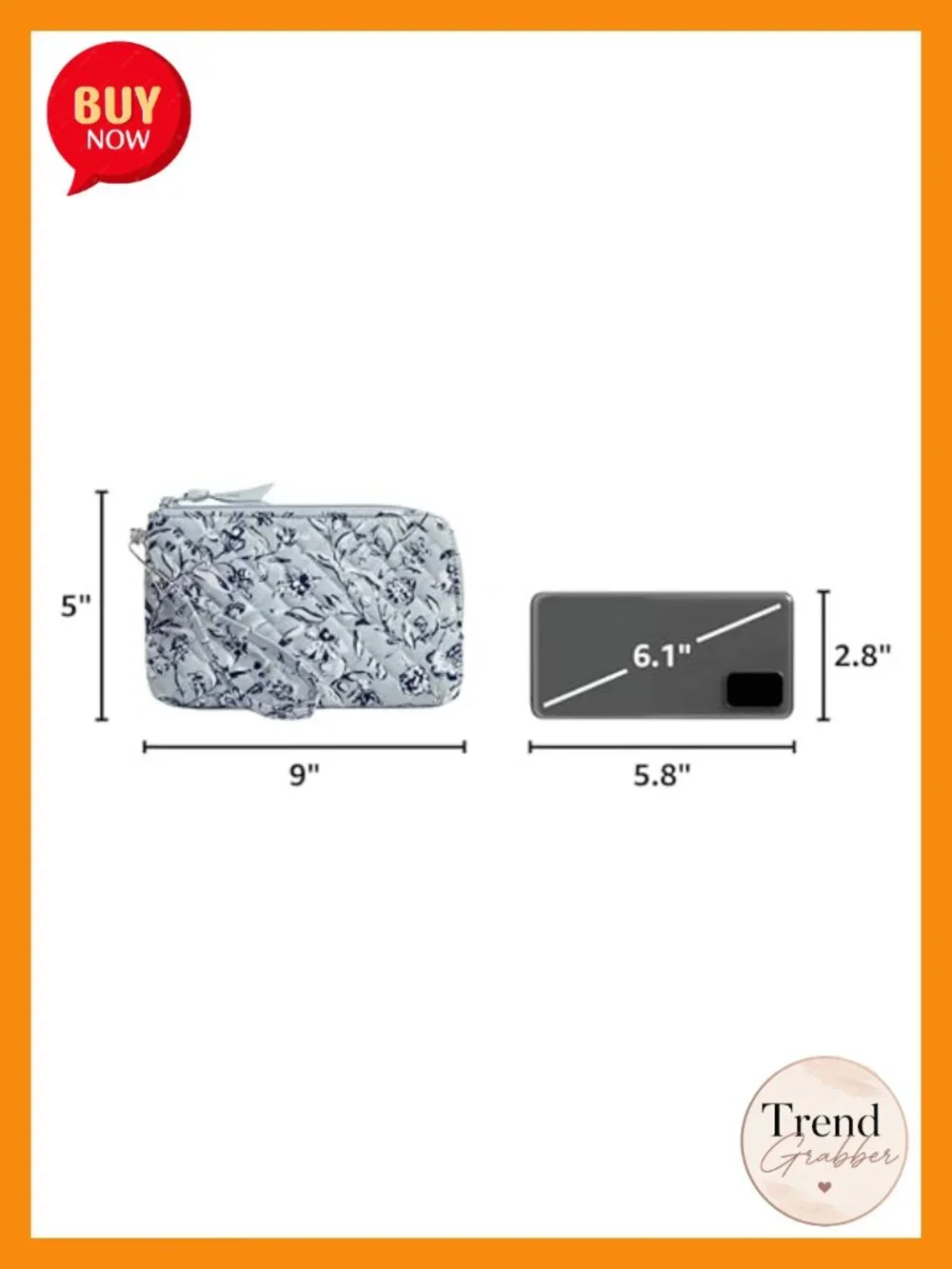 Cotton Wristlet with RFID Protection